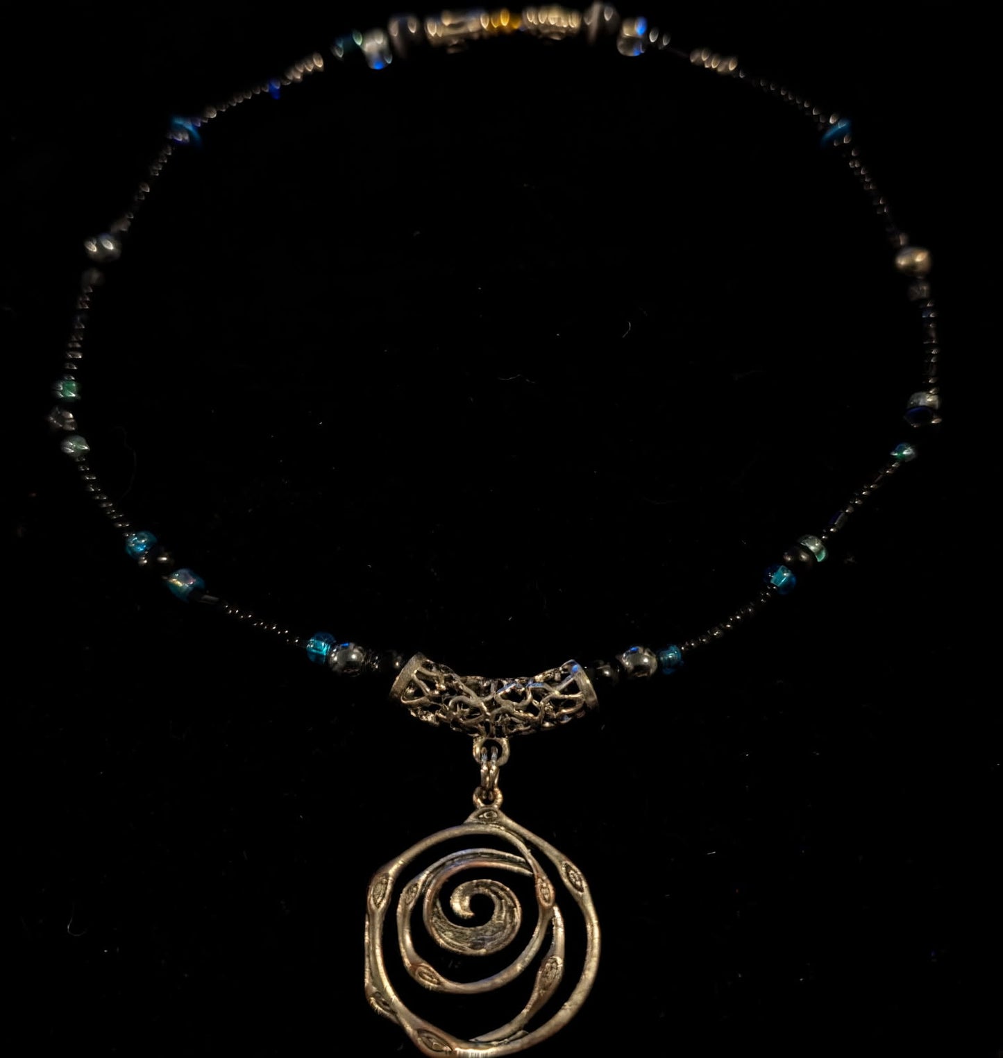 Spiral Path Choker Necklace – by Tamara Idylwyld (R.T. Hefley)
