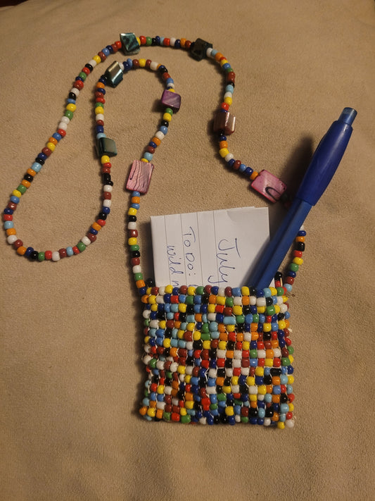 Handmade Beaded Necklace Pouch – by Jerome Nick
