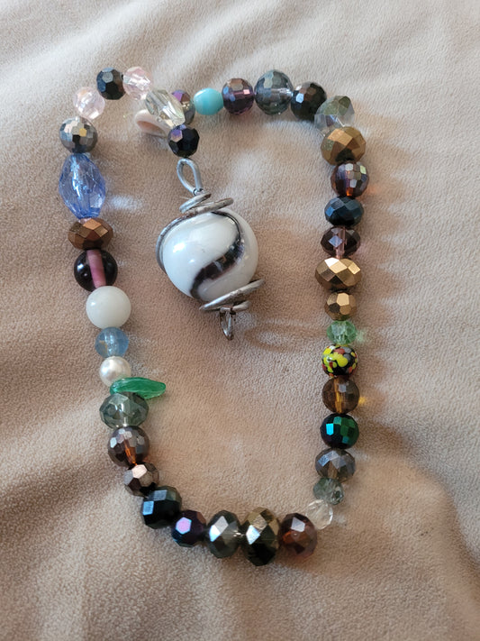 Mystic Swirl" Beaded Pendulum & Light Catcher – by Kristen Bruce